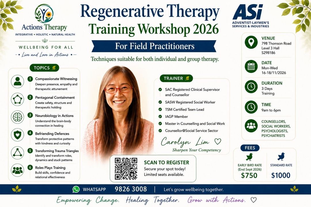 Regenerative Therapy Training Workshop — 16–18 November 2026